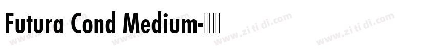 Futura Cond Medium字体转换